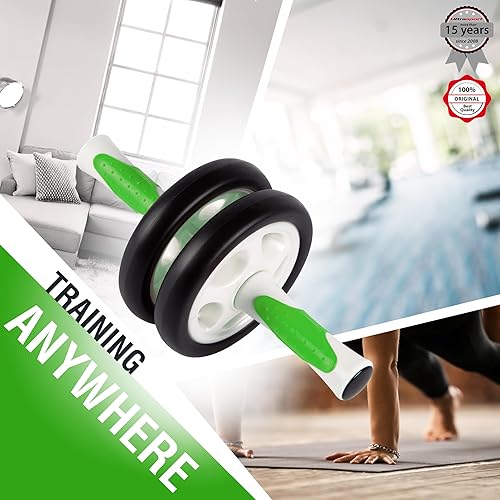 Miniatura 6 de Ultrasport Ab Roller Abdominal Trainer, práctico dispositivo de entrenamiento y entrenador muscular abdominal  ejercita el vientre, los abdominales