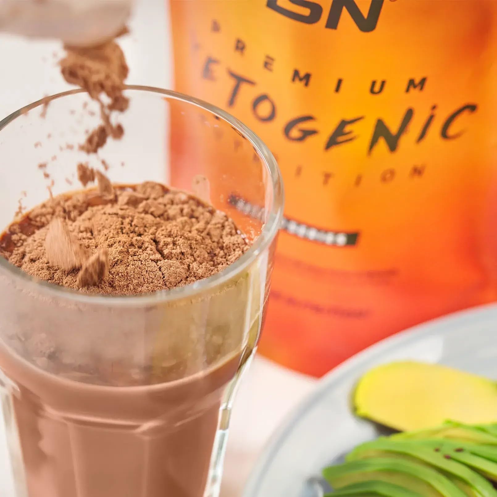 HSN Keto Cacao Cremoso MCT GHEE 500g Dieta Cetogénica Sin Azúcares Añadidos Alto en Fibra Inulina OraftiHSI No-GMO Vegetariano Sin Gluten