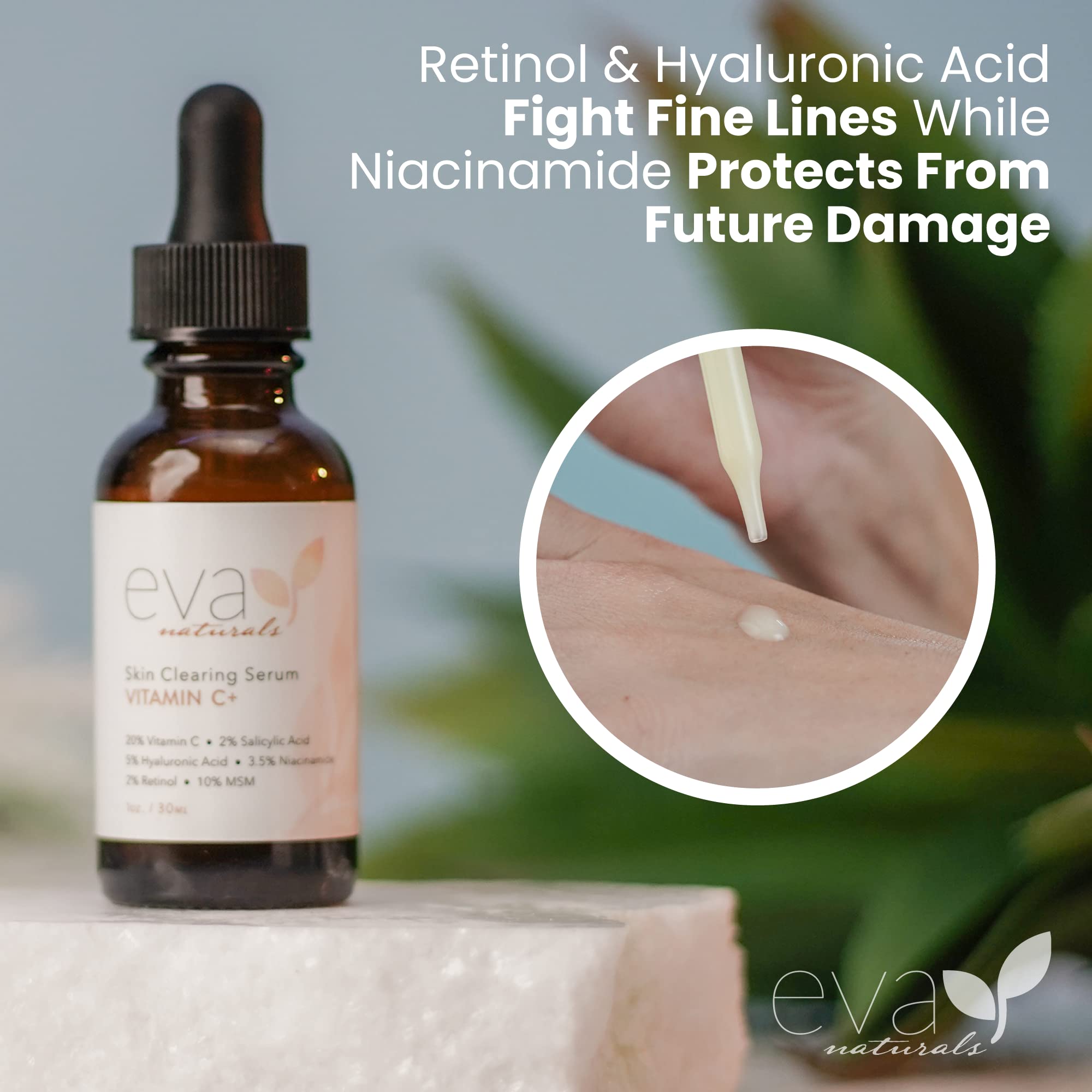 Vitamin C Serum Plus with Hyaluronic Acid, Retinol, Niacinamide