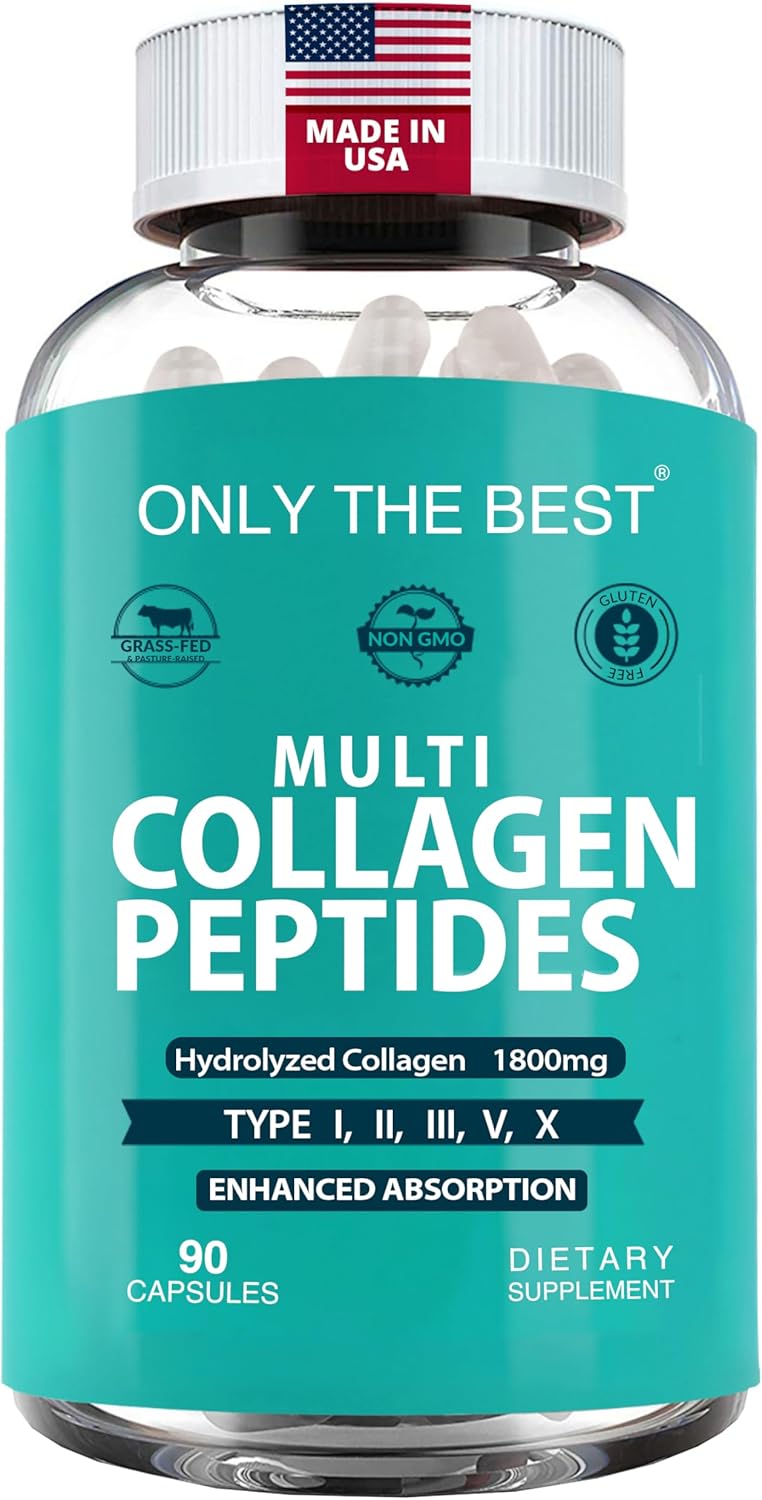 Premium Multi Collagen Peptides Capsules...