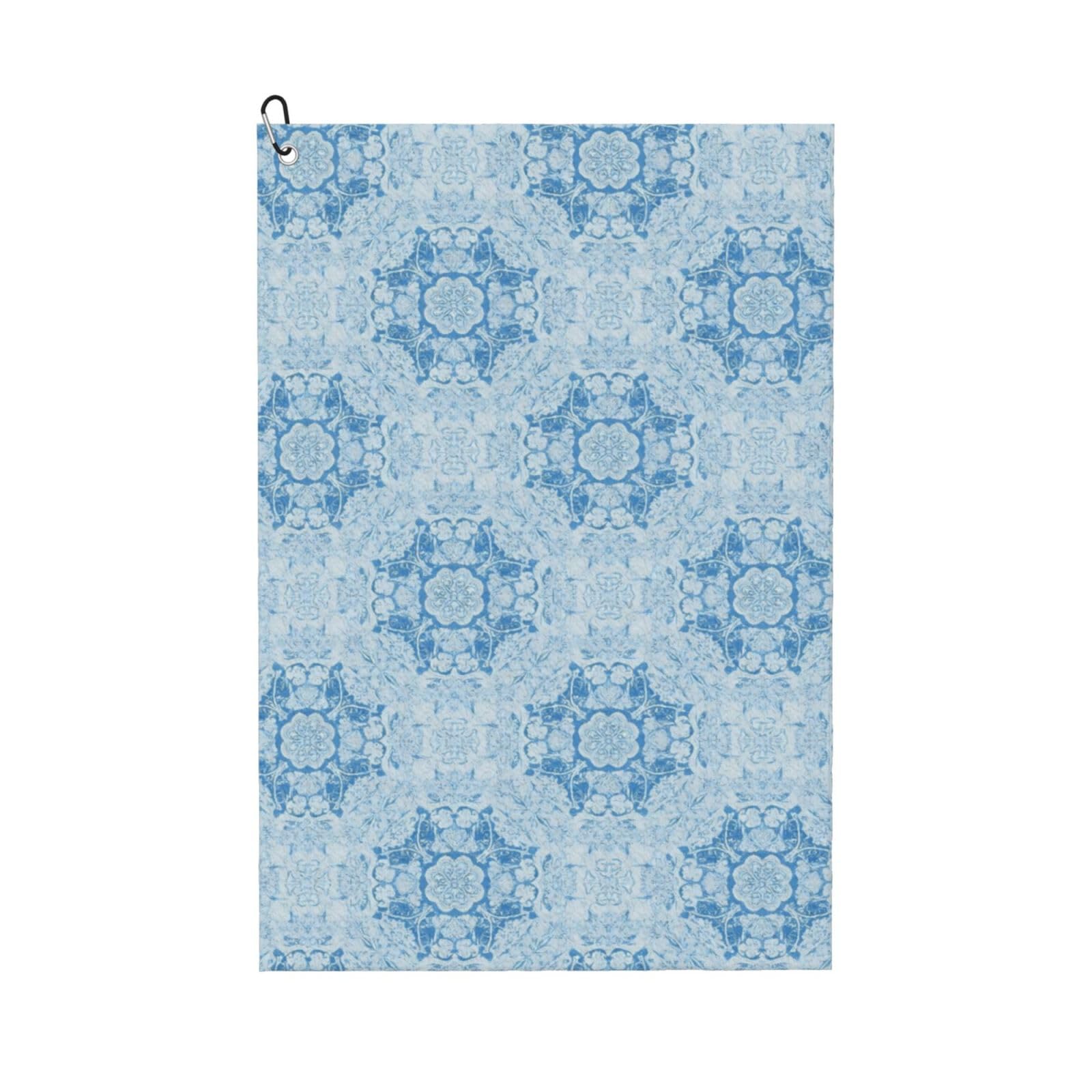 BSDFGSDD Trippy Peacock Mandala Blue Golf Towel 24 x 16 inches
