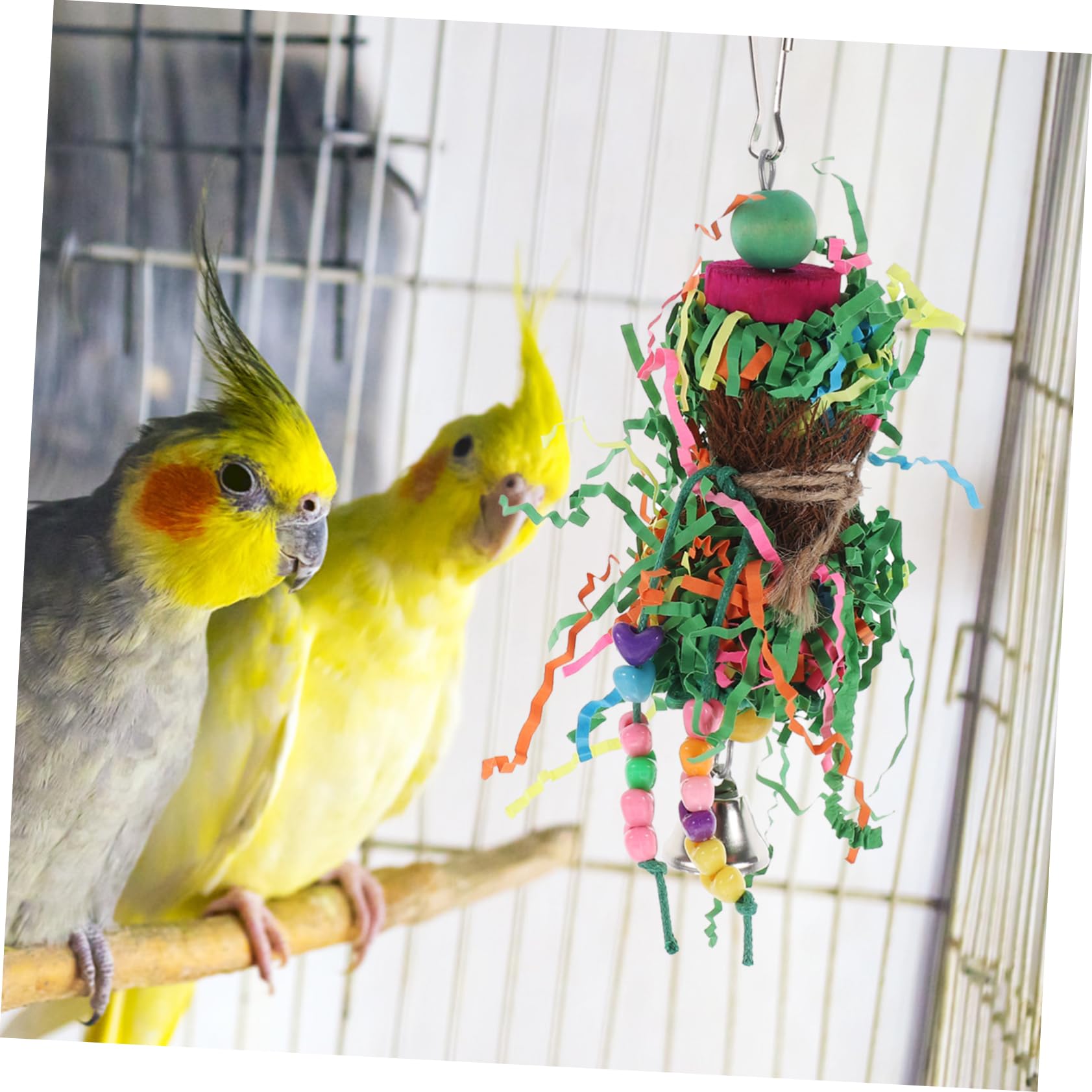 minkissy 16pièces Jouets à Mâcher pour Oiseaux Jouet Aléatoires pour Perroquets Et Petits Oiseaux Aux Morsures Et Sûr pour