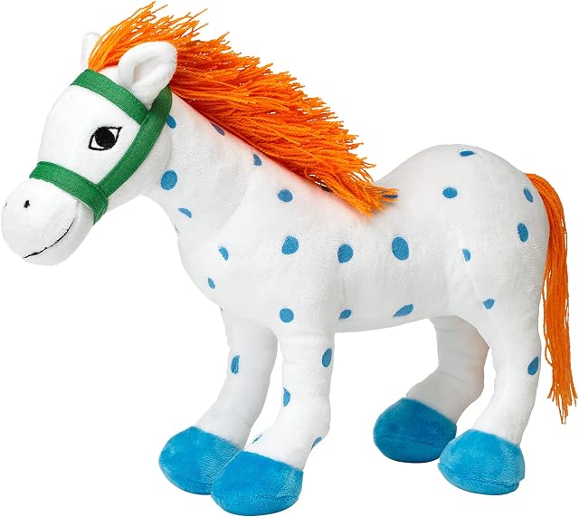 Pippi Longstocking Pluszowa zabawka koń pluszowy kucyk dla dziewcząt i chłopców 0+ 30 cm