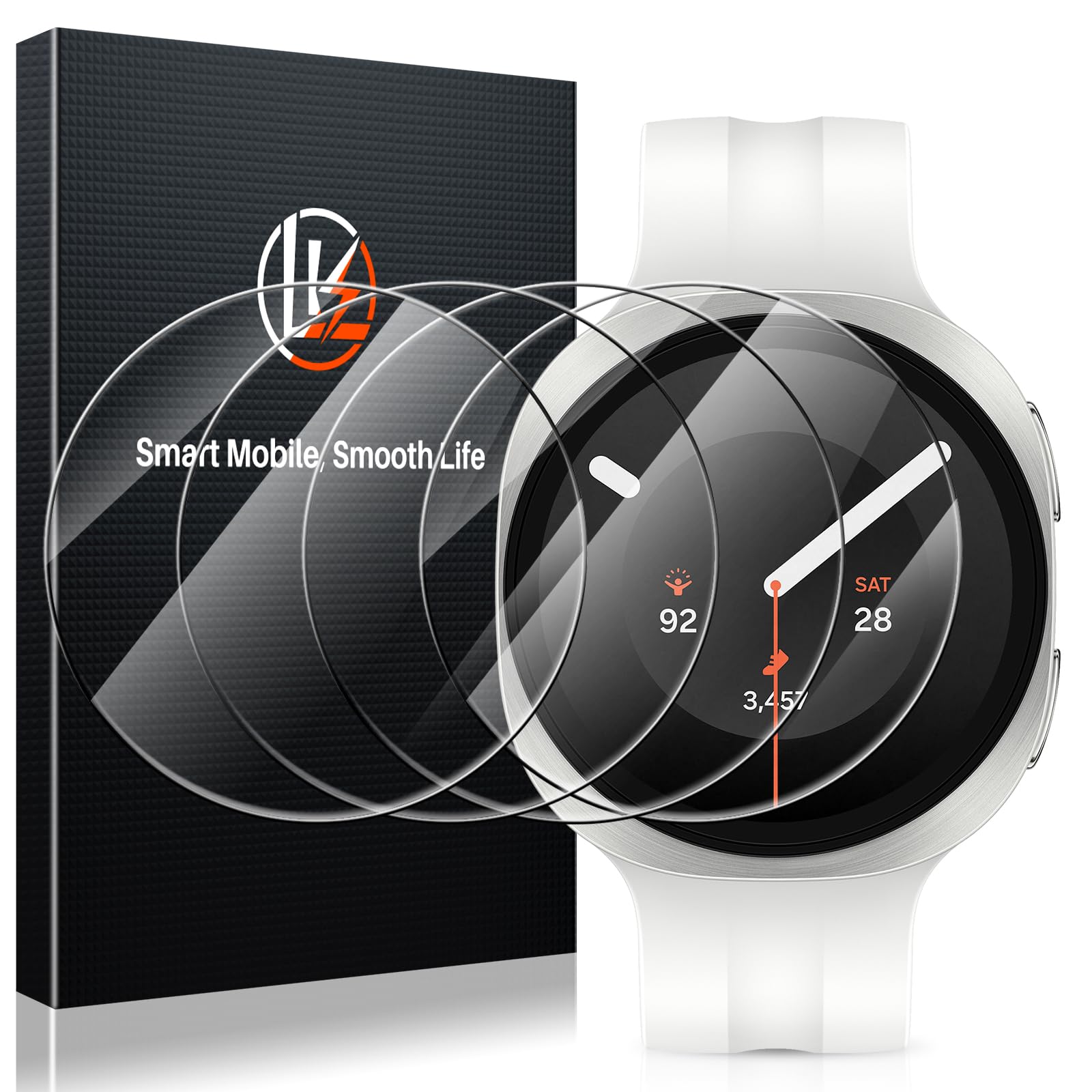 LK 4Pack for Samsung Galaxy Watch 8 / Galaxy Watch 9 40mm Screen Protector