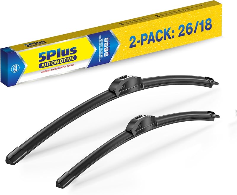 Palhetas do limpador de para-brisa 5 PLUS para Honda Civic, HR-V, Insight e Accord – Jogo com 2