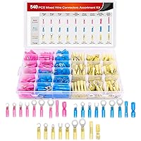 Vista 15 de Nilight - 50006R 135 conectores de alambre termorretráctiles - Kit de terminales eléctricos - Surtido de conectores de crimpado automotriz marino