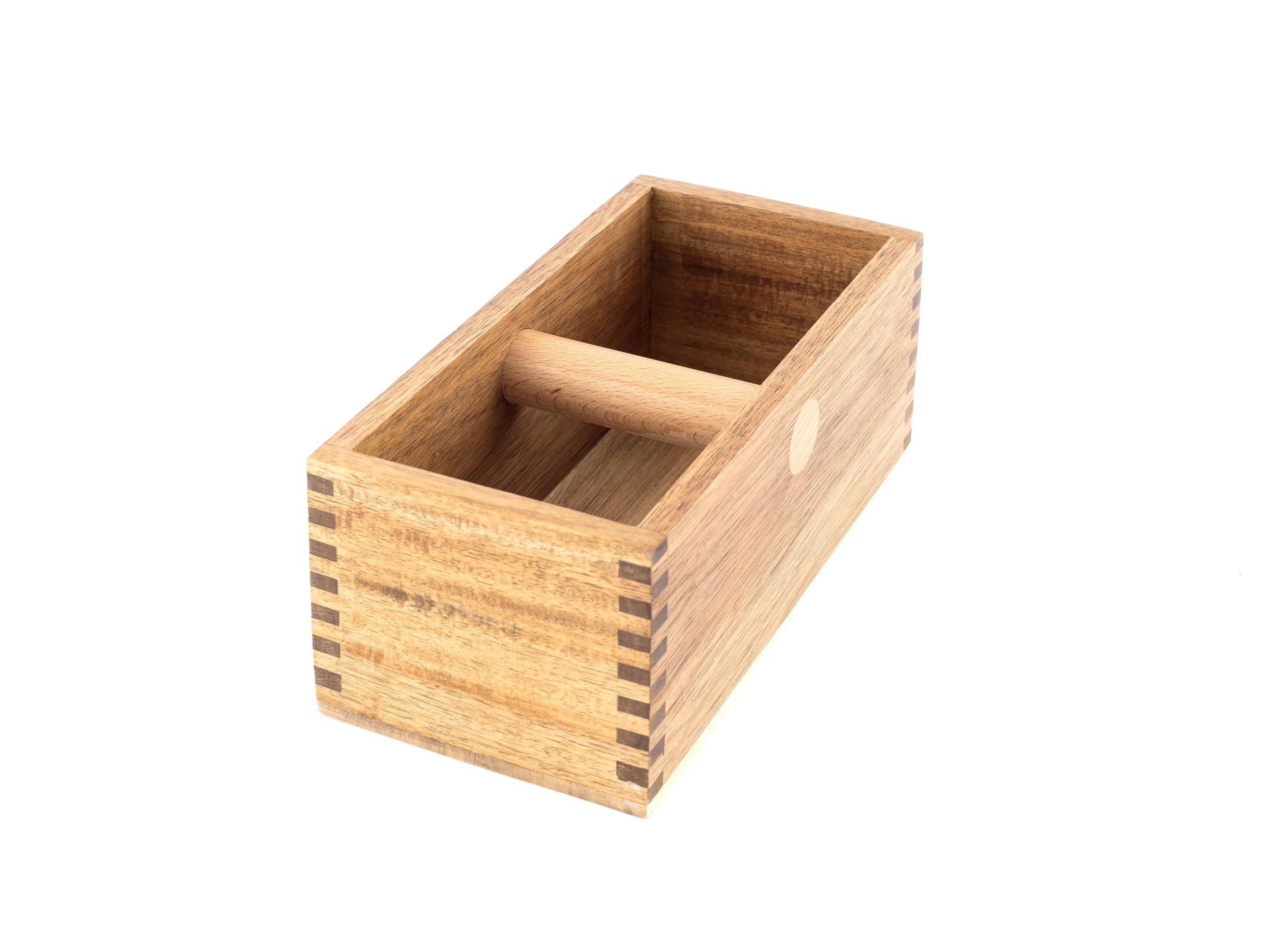 Hanseküche Contenitore in legno – contenitore sostenibile per portafiltro e fondi da caffè, perfetto accessorio per caffè barista, Knock Box per un facile sblocco, facile da pulire, fondi di caffè