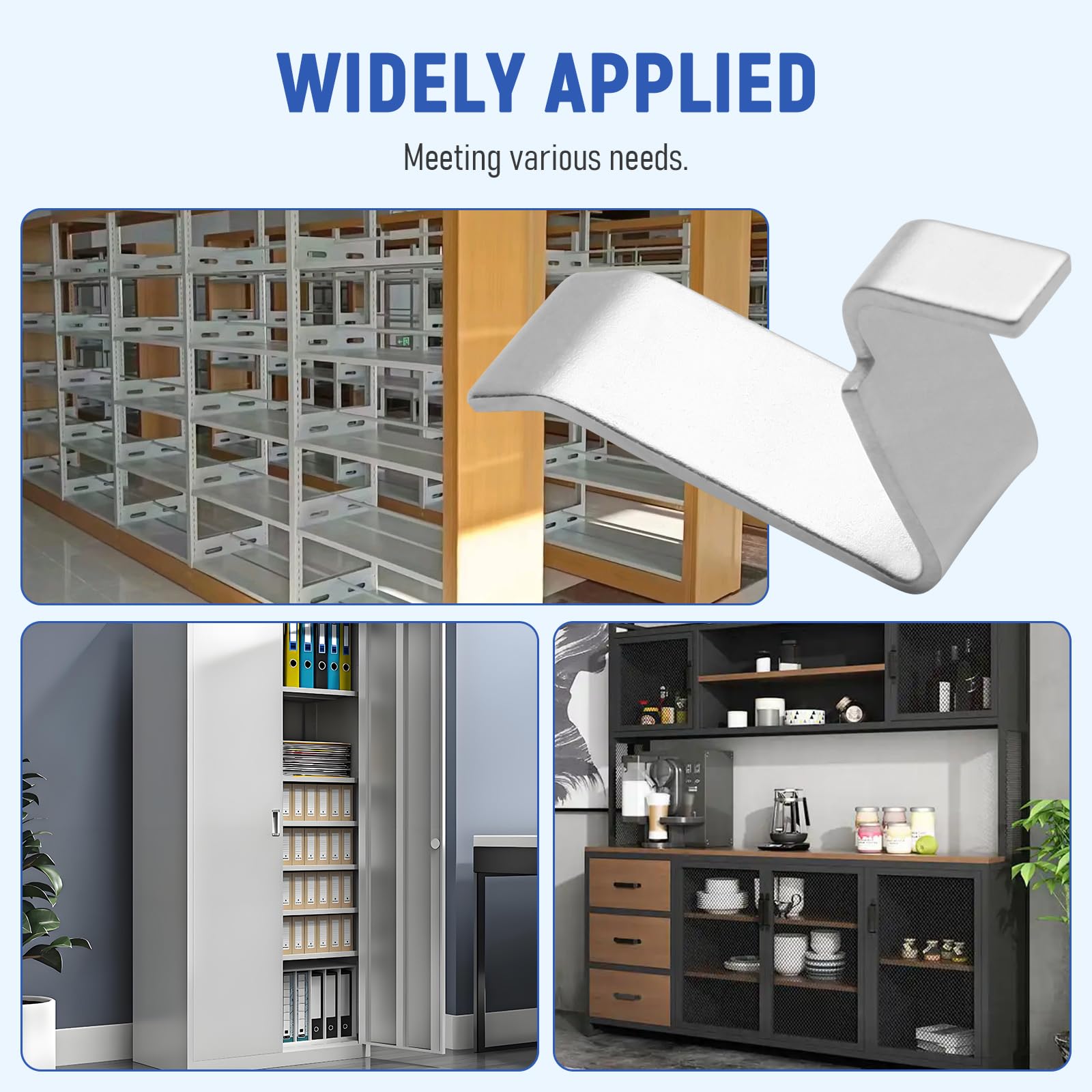 Metal Shelf Clips - Stabilize Your Cabinets -6