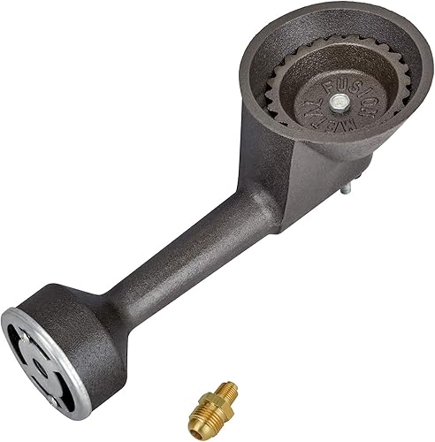 Miniatura 6 de onlyfire Quemador redondo de reemplazo de hierro fundido de propano de alta presión con orificio de latón