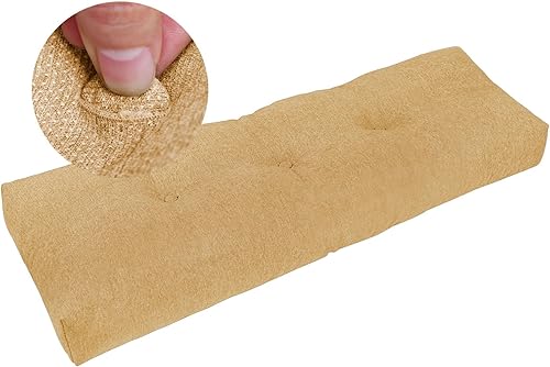 Cojín de banco de interior para muebles de patio, antideslizante, duradero, acolchado de 36 x 14 pulgadas, resistente a la intemperie, cojines de
