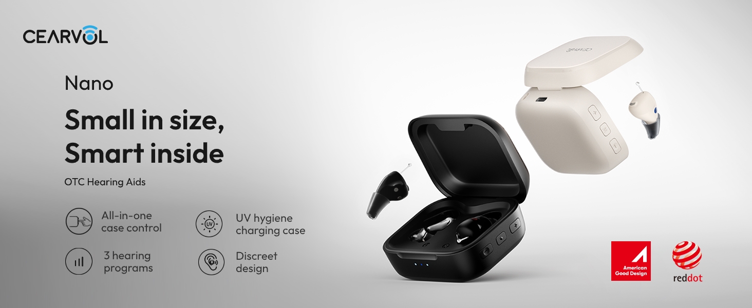 Amazon.com: Cearvol Nano OTC Hearing Aids for Seniors, Case
