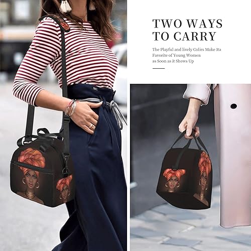 Miniatura 7 de Bolsa de almuerzo con textura de mármol, reutilizable, aislada, bolsa de almuerzo con correa de hombro ajustable para oficina, trabajo, escuela,