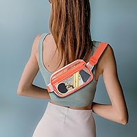 Vista 194 de Riñonera cruzada para mujeres y hombres, bolsa para cinturón para senderismo con correa ajustable, riñonera para correr, entrenamiento, deportes