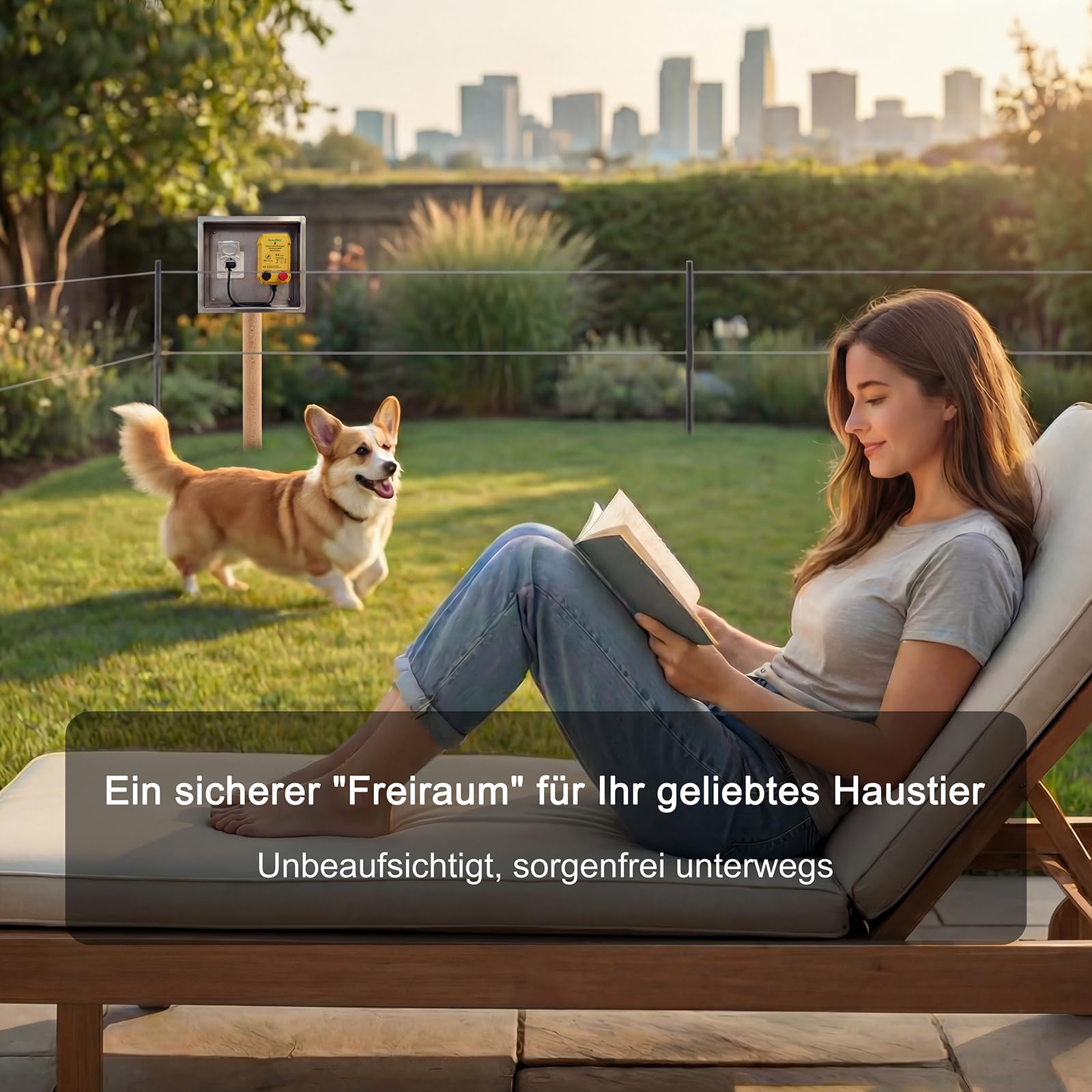 FenceMate Mini Weidezaungerät 230V/0,3J für bis zu 5 km Elektrozaun, Sicherung für kleine Haustiere (Hunde, Katzen, Kaninchen) & mehr, geeignet für Garten, Gehöft, Teich, Obstgarten (bis 5 Hektar)