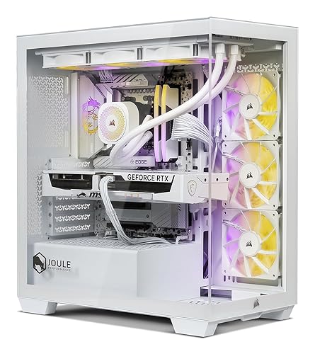 Joule Performance High End Gaming PC | AMD Ryzen 7 9800X3D | NVIDIA RTX 5080 16GB | 32GB DDR5 RAM | 2TB SSD | Windows 11 Pro | Wasserkühlung, WLAN, RGB | Computer für 4K Gamer & Streaming