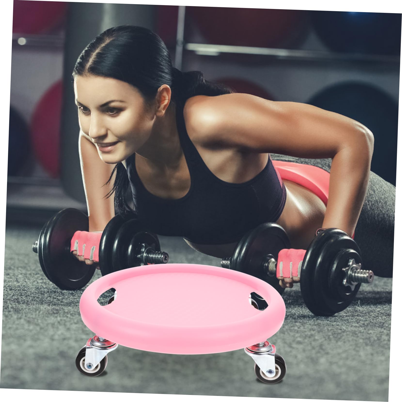 KOMBIUDA Discos Deslizantes para Ejercicios Placa De Entrenamiento Abdominal Equipo De Fitness Compacto y Silencioso
