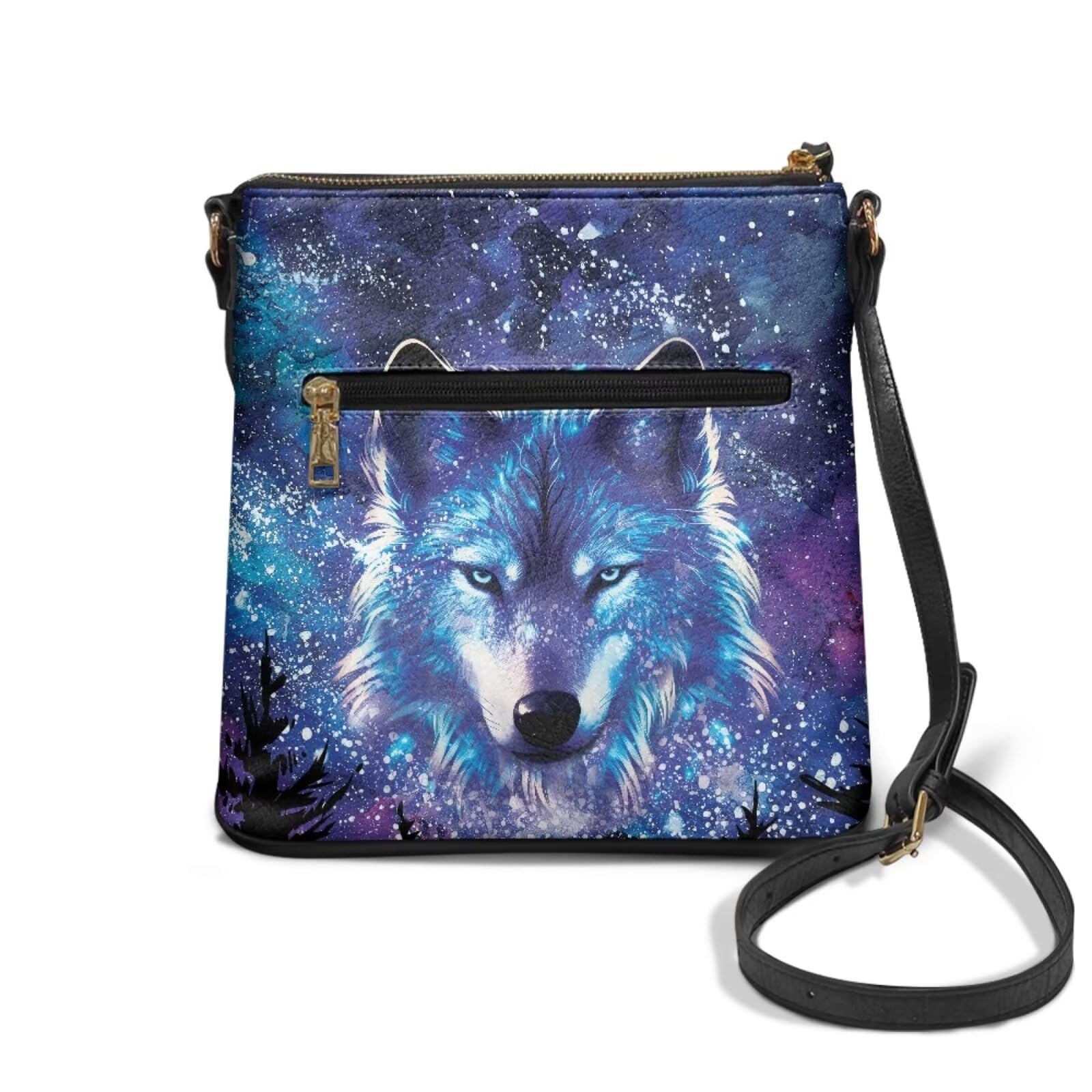 chaqlin Bolso bandolera grande para mujer, de cuero, para Navidad, bolso de hombro