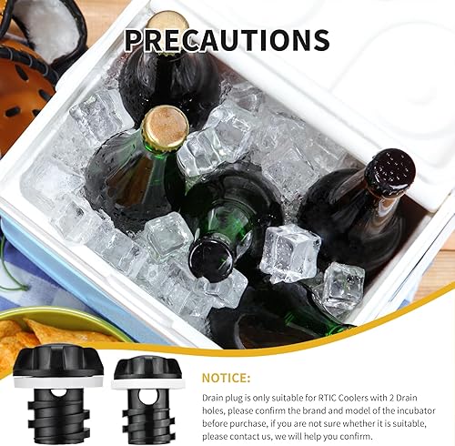 Miniatura 7 de Gnellkoor Piezas de repuesto compatibles con enfriadores Yeti y RTIC (tapones de drenaje pequeños y grandes)