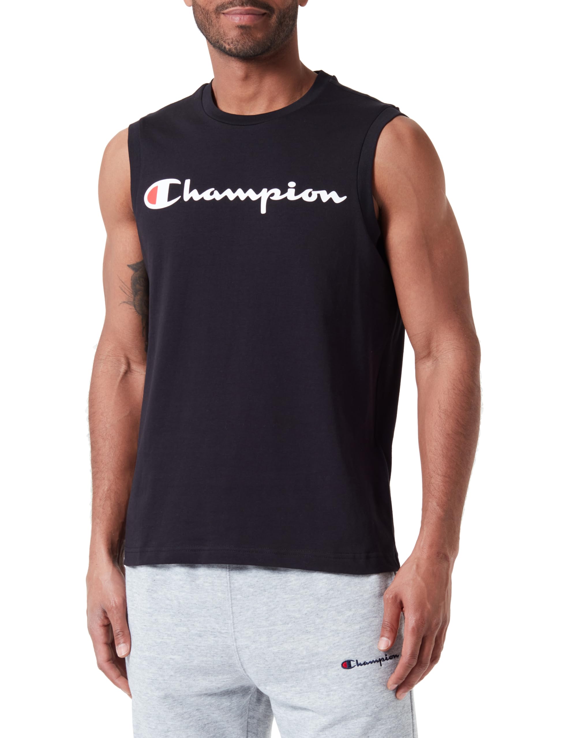 Champion Legacy Icons-Tank S/L Crewneck Camiseta para Hombre
