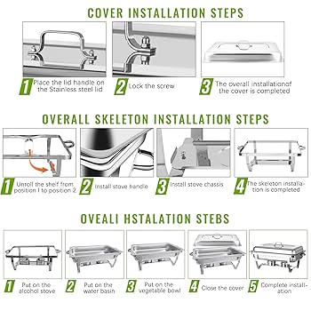 ステンレス　ホテル　パーティー　ブュッフェ食器3点セット Amazon.co.jp: PRIJESSE シルバー ビュッフェ用皿 8クォート 4