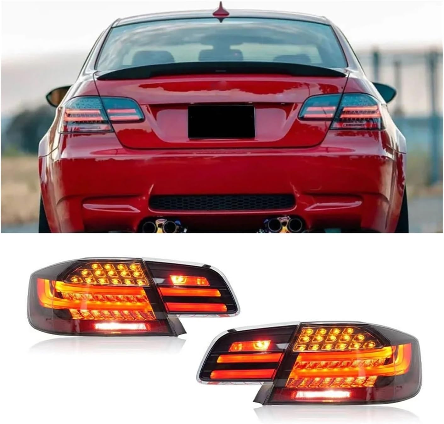2 個すべての LED テールライト 3 シリーズ E92 2007 2008 2009 2010