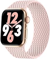 Vista 10 de Silicone Braided Solo Loop Compatible with Apple Watch Band 38mm 40mm 41mm 42mm 44mm 45mm 46mm 49mm, Stretchy Elastic Sport Strap Compatible for