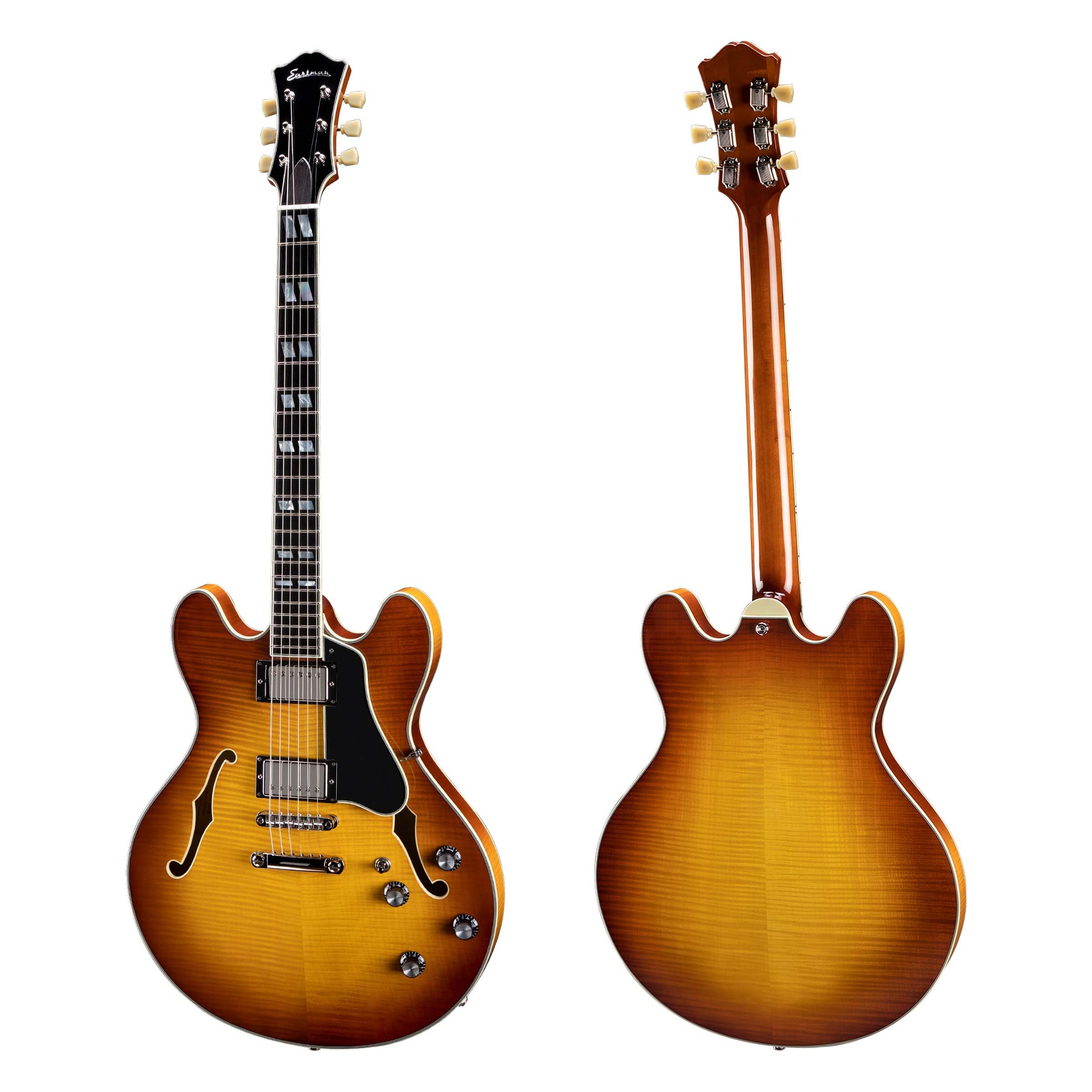 Amazon.com: Eastman Guitars T486-GB Thinline Semi-hollowbody