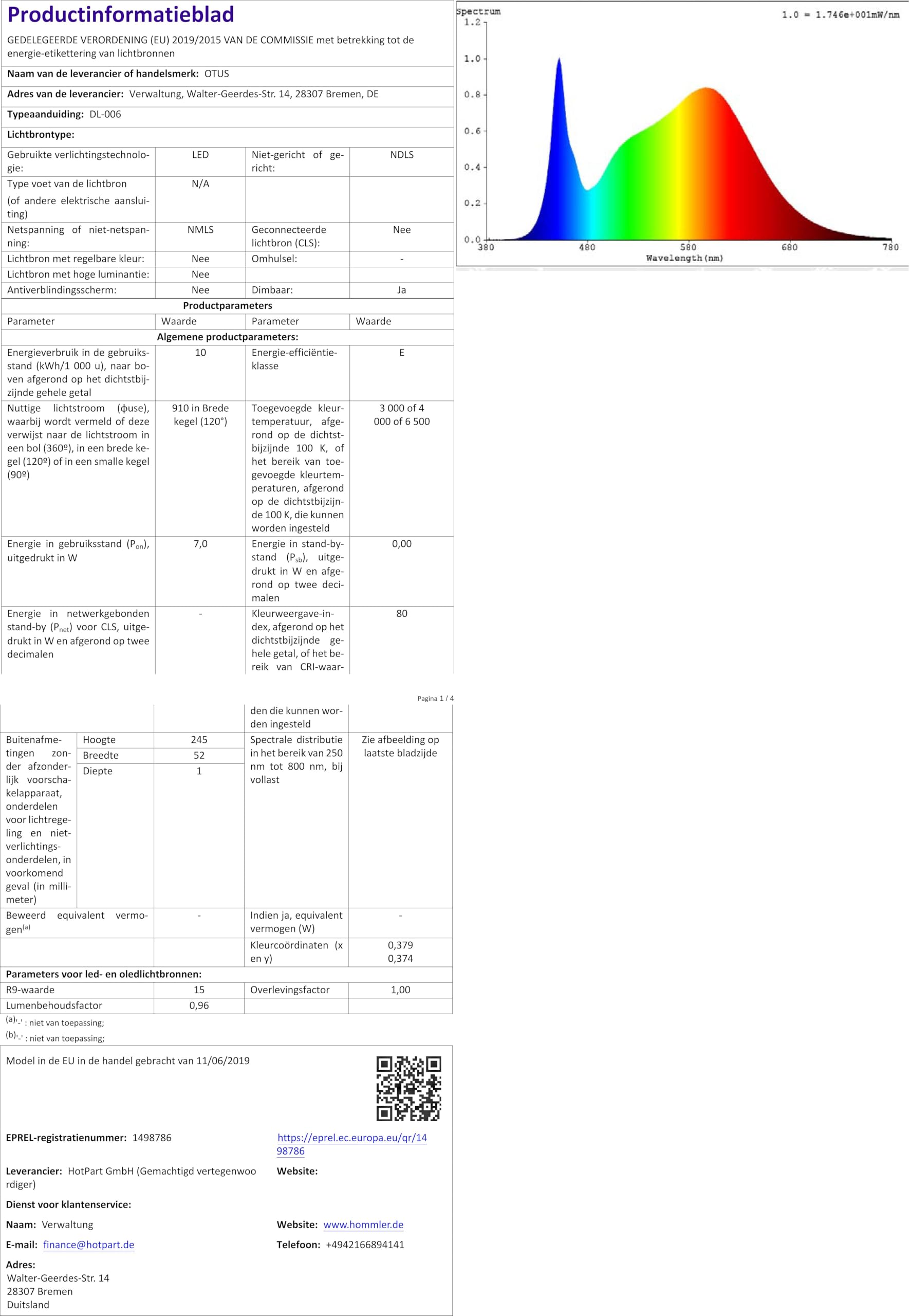 BRILONER - LED bureaulamp met touch, dimbaar, draaibaar, warm