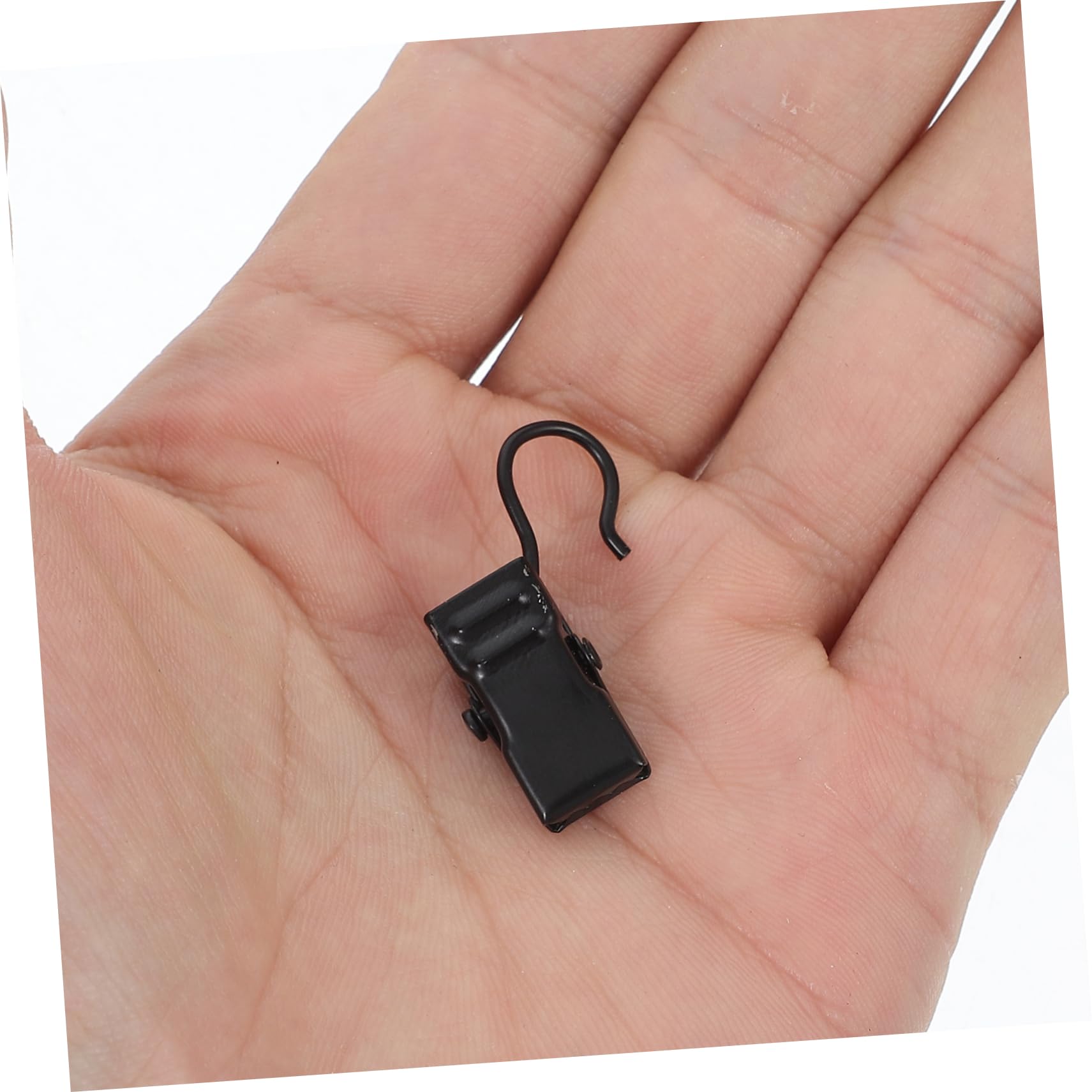 Homoyoyo 100pezzi Fermagli e Ganci per Tende in Ferro Clip per Tende e Doccia Accessori per Appendere Asciugamani e Decorazioni Senza Strumenti Design Elegante