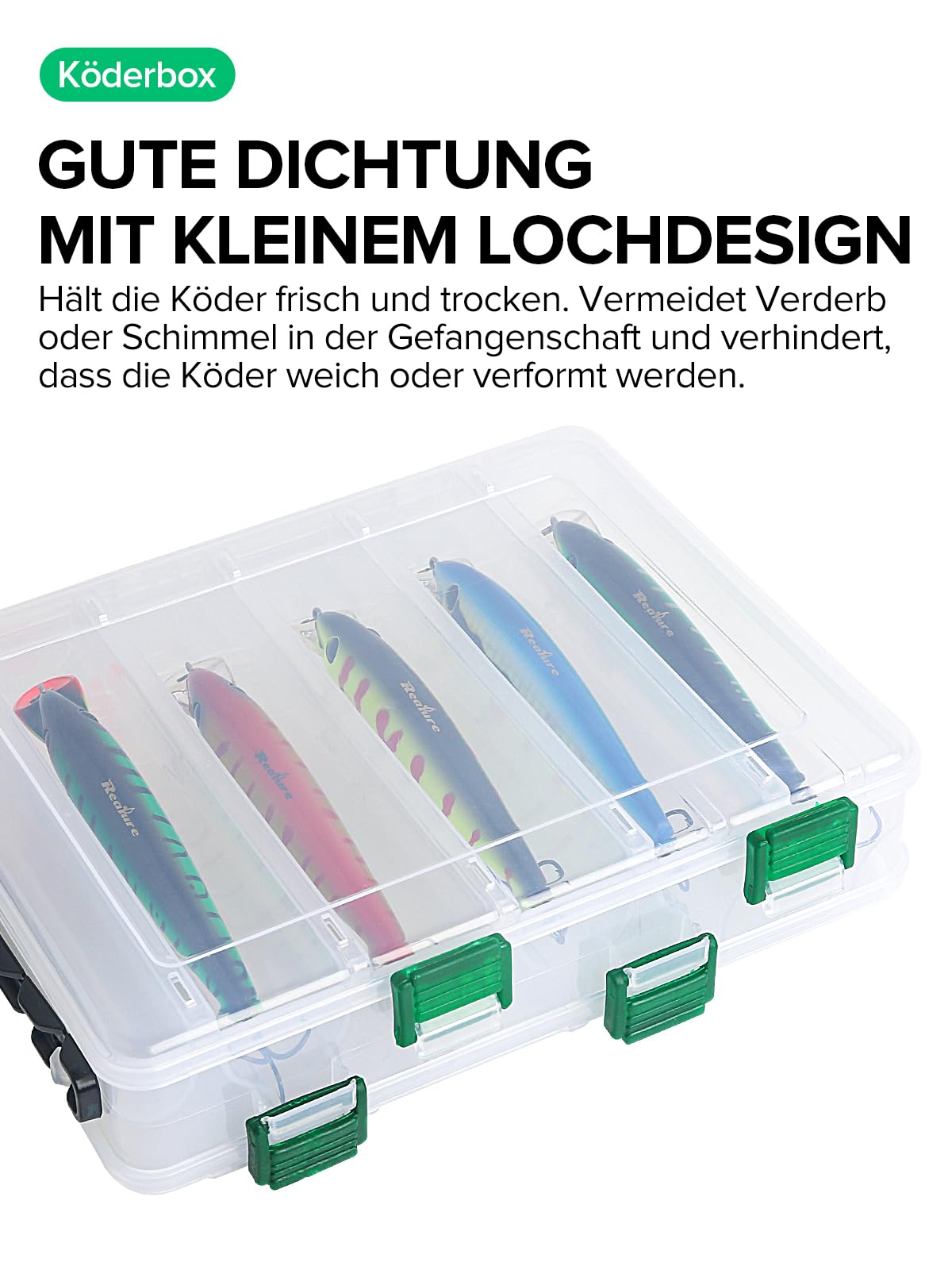 Kderbox Angeln 4 Stck Schwarz - Angelkoffer Mit 12 Fchern, Wasserdicht &  Tragbar