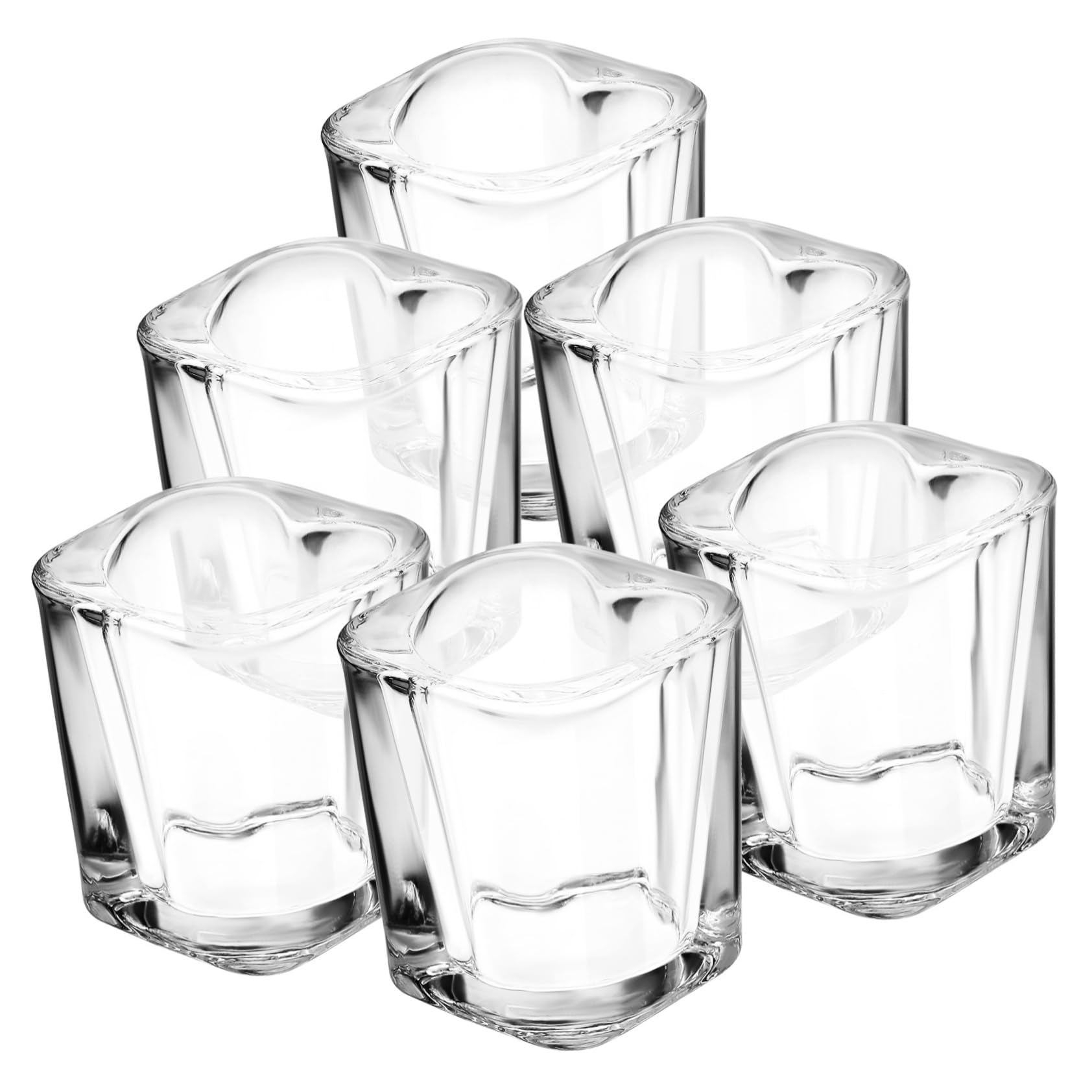 6pièces Lot de Verres à Shot Forme de Cœur Mignons et Originaux pour Cocktails et Boissons Festives