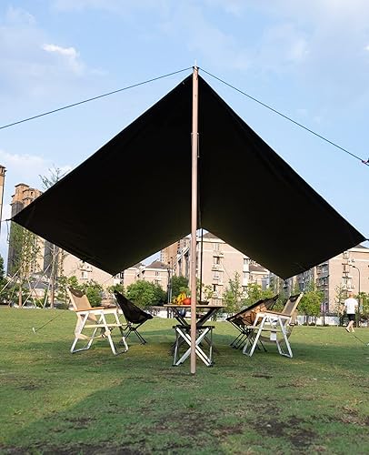 Miniatura 3 de iClimb Lona impermeable con protección solar UPF 50+ para tienda de campaña, hamaca, camping, patio trasero, fiesta (barpa de 14 pies 4 pulgadas x 9