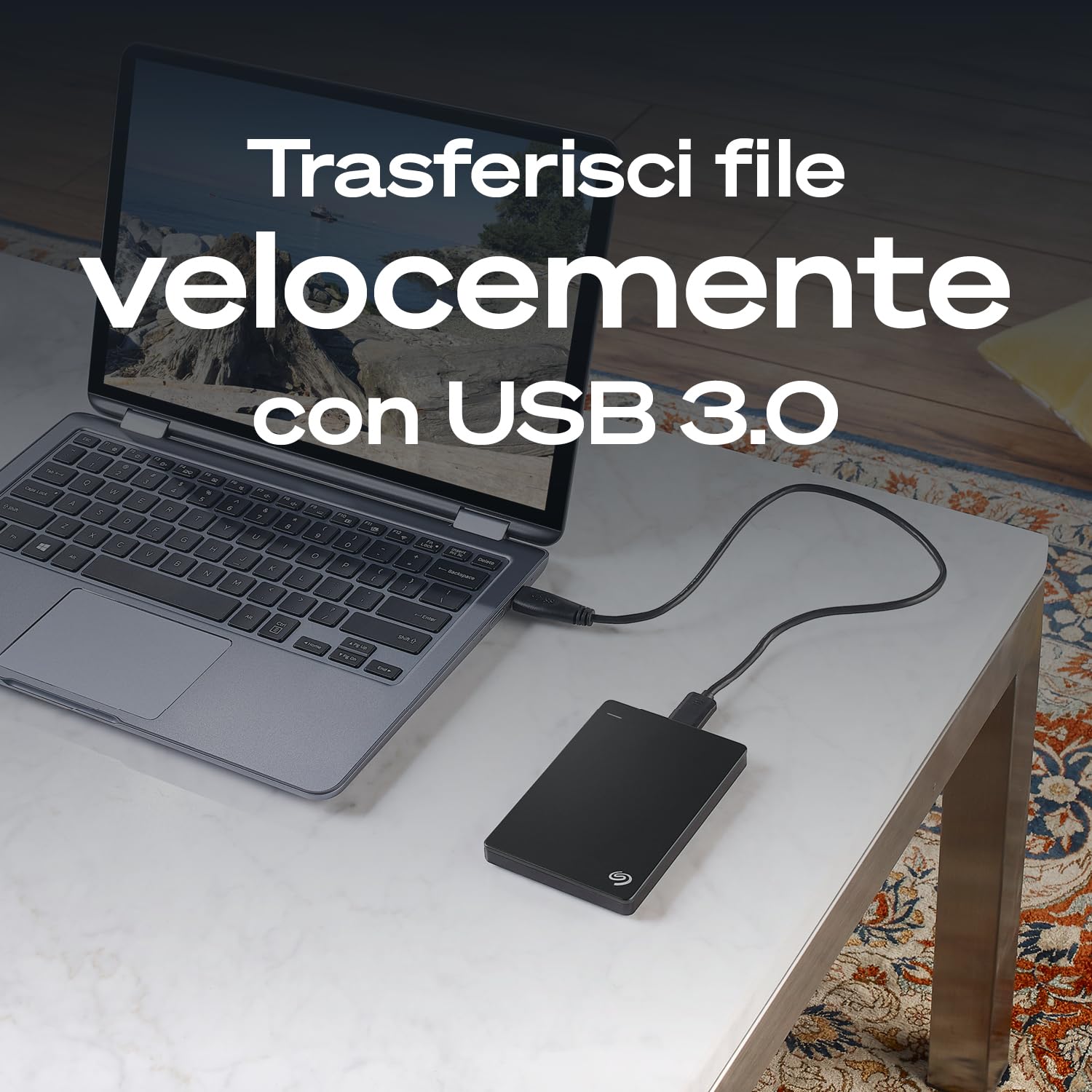 Seagate Portable Drive 1TB, 2.5" External Hard Disk USB 3.0 Nero