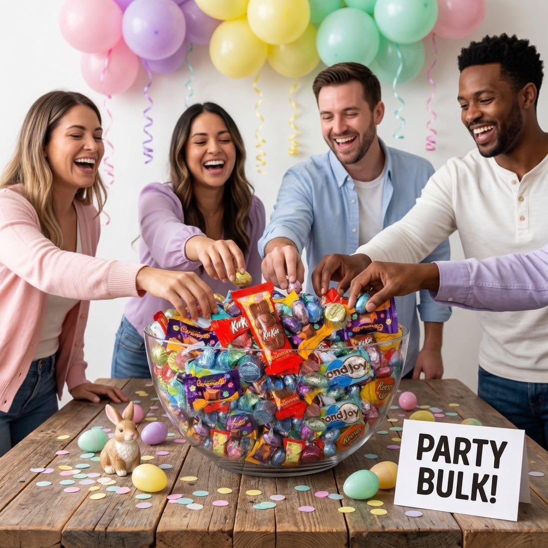 Candy Bulk Assorted Chocolate Variety Pack - 5 Lb Individually Wrapped Mix for Basket Stuffers, Egg Hunt Fillers & Party Treats