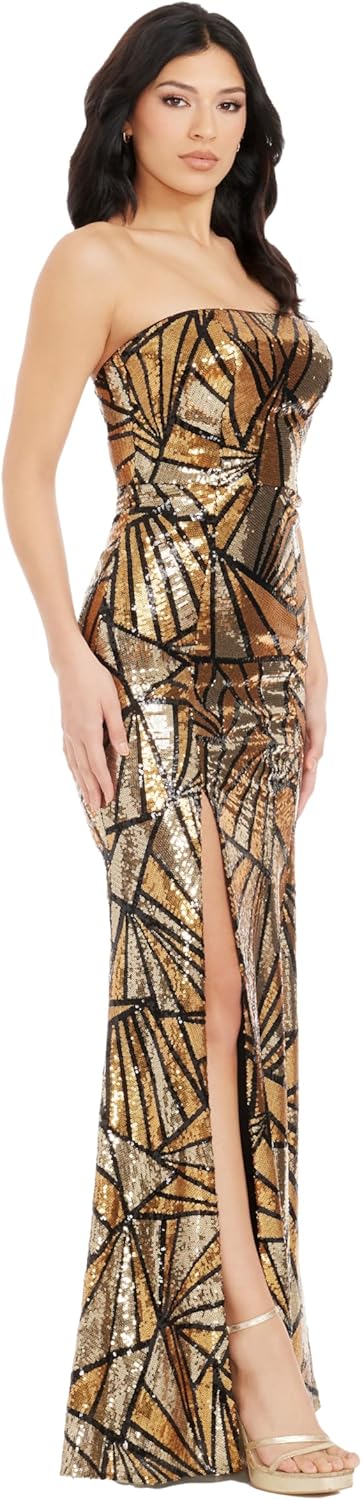 Dress The Population Womens Janelle Mermaid Maxi Dress - Image 3