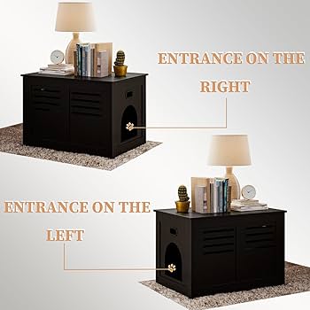 置物 maocat Amazon.com: DINZI LVJ Litter Box Enclosure, Flip Top Litter