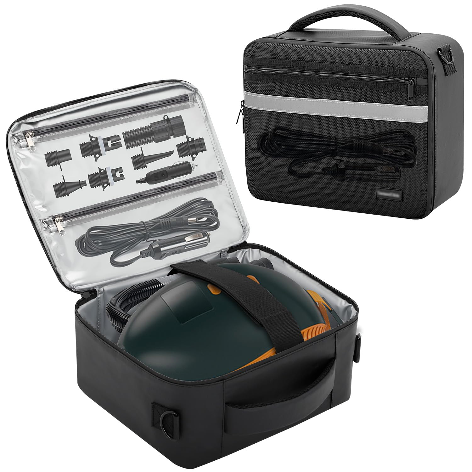 SUP Borsa per pompa, borsa per la pompa ad aria SUP compatibile con la maggior parte delle pompe elettriche SUP, custodia impermeabile con tracolla per accessori paddleboard (solo borsa)