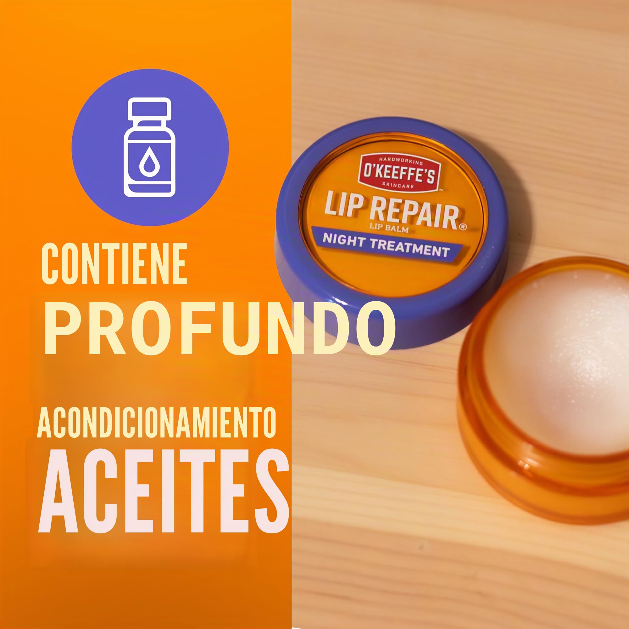 O'Keeffe's Lip Repair Bálsamo labial: night treatment jar (Claro)