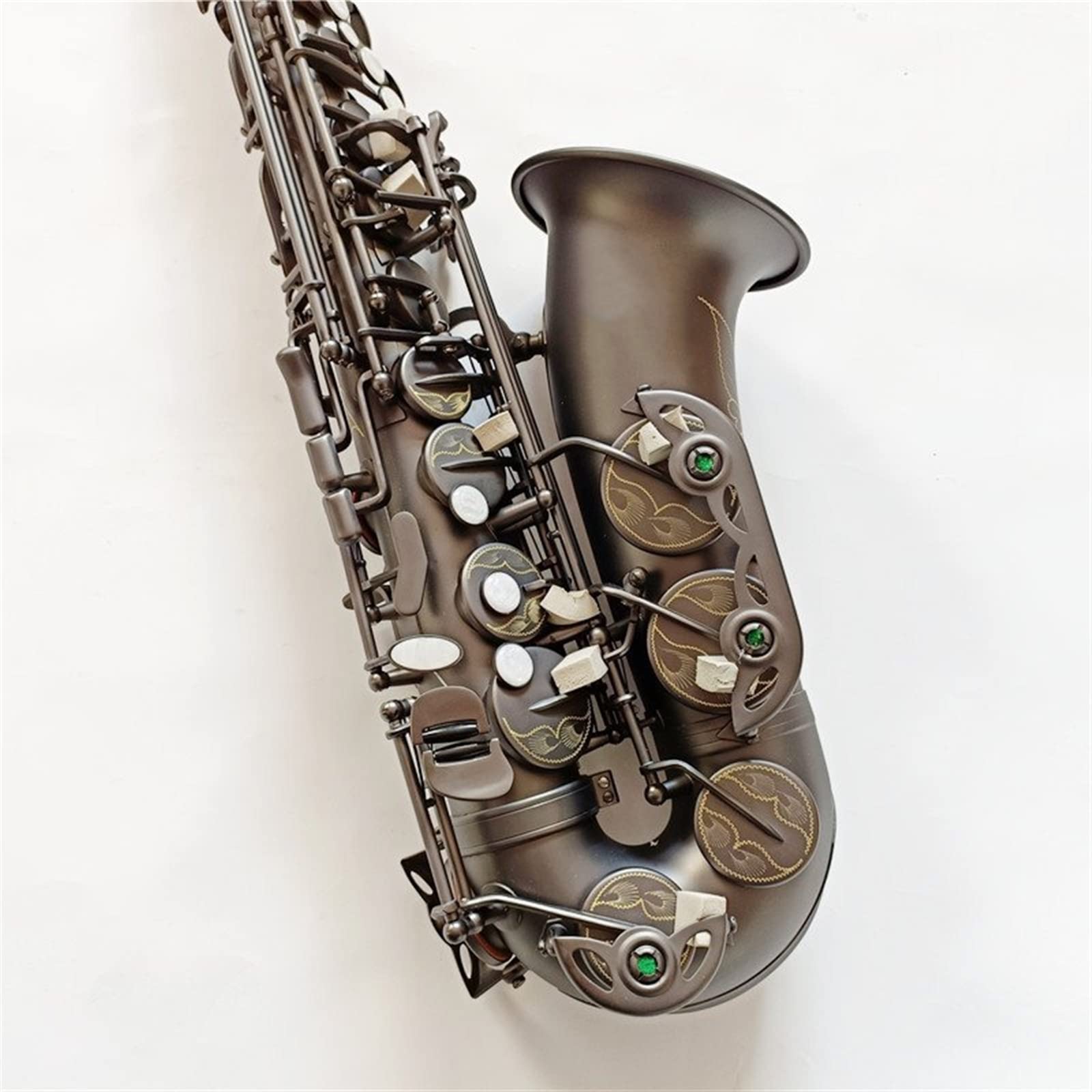 Saxofones Saxofón Alto EB Instrumento De Viento De Madera Mate Instrumento De Saxofón Plano E con Estuche
