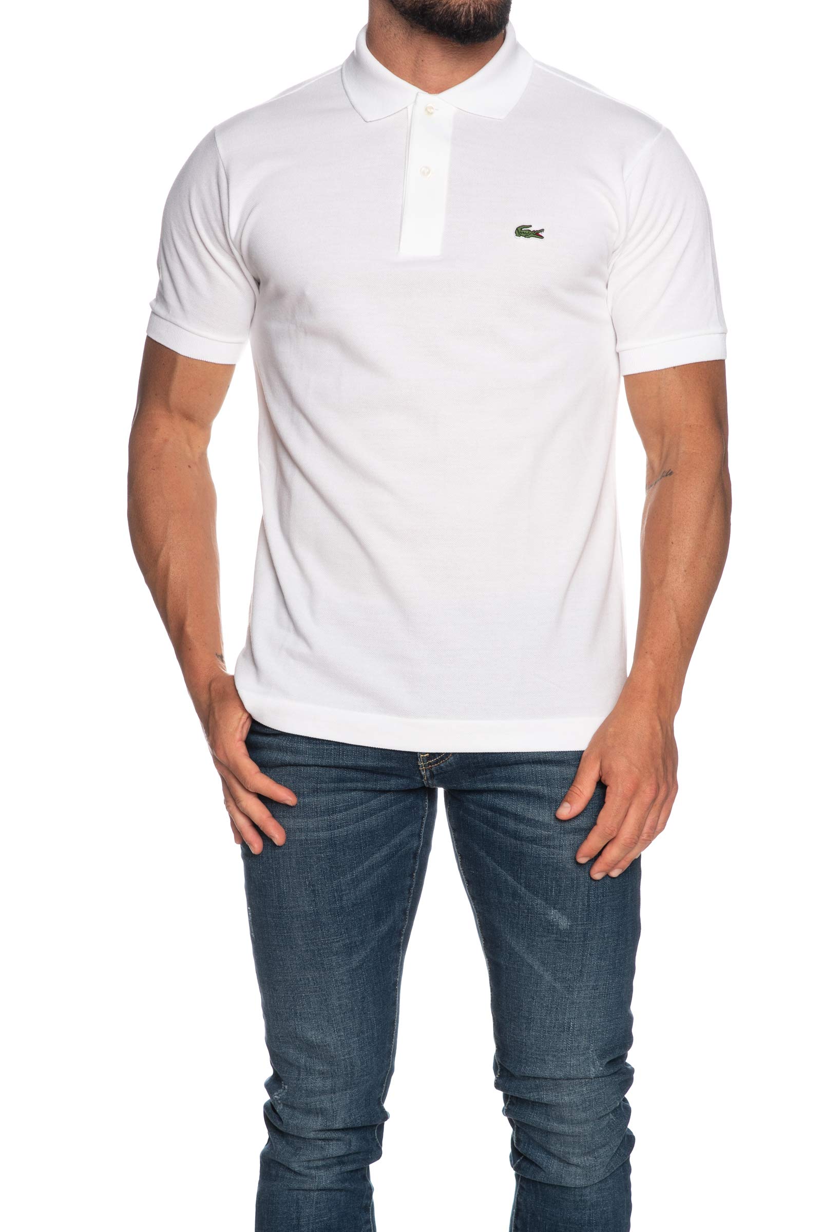 Lacoste - Classic Piqué Polo - Weißes Poloshirt - 5 - Weiß
