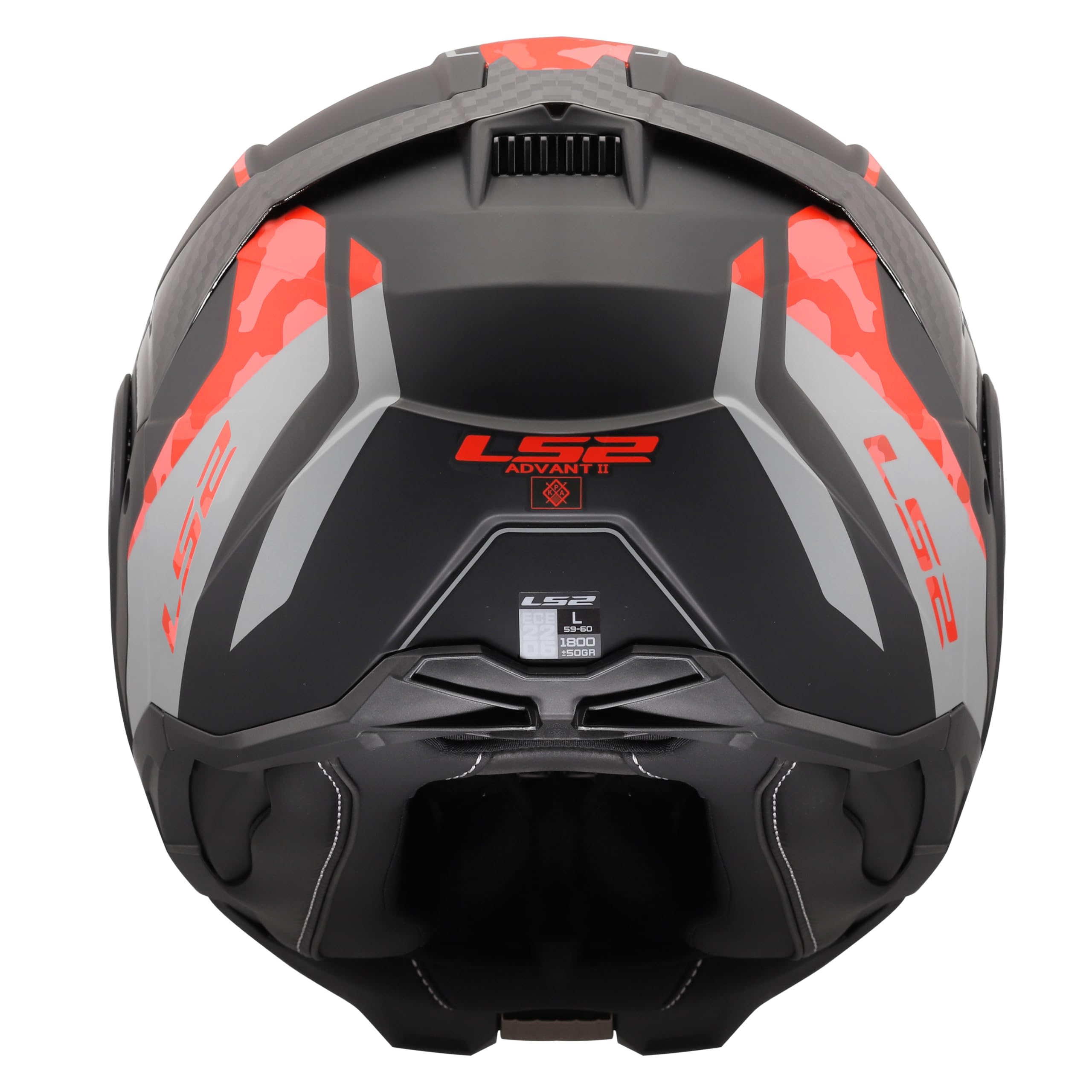 LS2, Casco Moto Modular ADVANT II GLIDE Black Grey Red, L