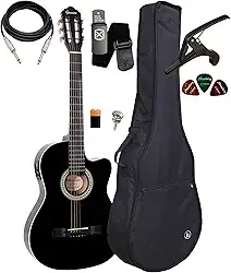 Violão Elétrico Giannini Sf14 Aço Flat Kit Capa E Acessorios