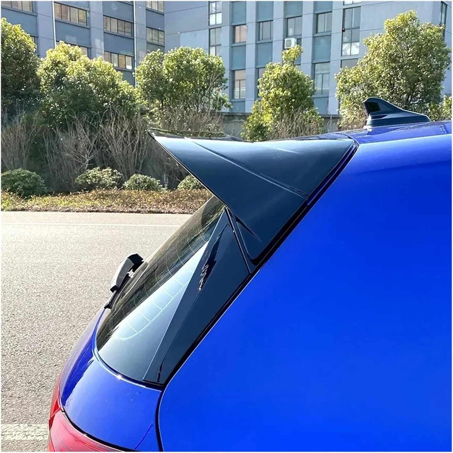 Compatible For VW Golf 8 MK 8 Club Sport 2020-2022 Car Rear Trunk Roof Sport Spoiler Wing Styling Tail Top Wind Spoilers Wings Auto Parts(Gloss Black)