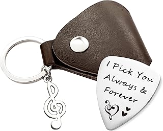 YTNONT I Pick You Always and Forever Guitar Pick, Meaningful Gift for Musician Guitar Players, Ideal for Anniversary, Birthday, and Valentine's Day, Guitar Pick Accessories for Men and Women
