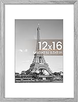 Vista 1 de upsimples - Portarretratos de 12 x 16 pulgadas, para fotos de 8.5 x 11 pulgadas con paspartú o de 12 x 16 pulgadas sin paspartú, marcos de póster