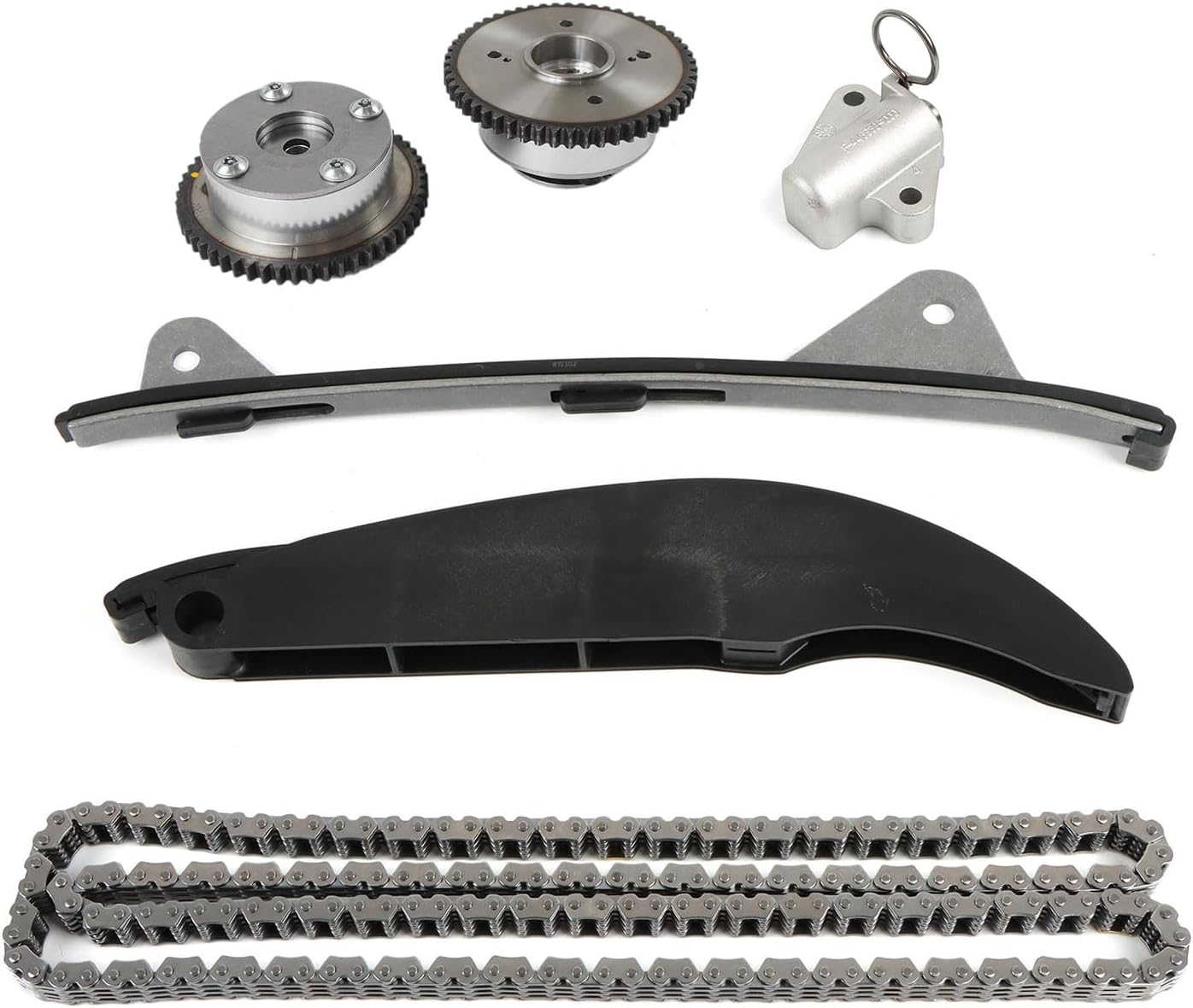 PANGOLIN Timing Chain Kit with 2PCS VVT Gear Sprocket Compatible with Elantra Cpupe 2011-2014 for Kia Soul 2012-2013 1.8 2.0L Engine, Replace 24321-2E000 243502E001 243702E000