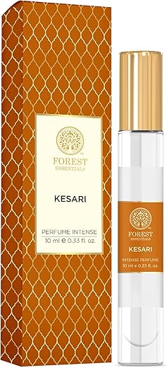 Forest Essentials Intense Perfume Lime Saffron Oudh | Long Lasting Natural Luxury Perfume | Fragrance for Women & Men