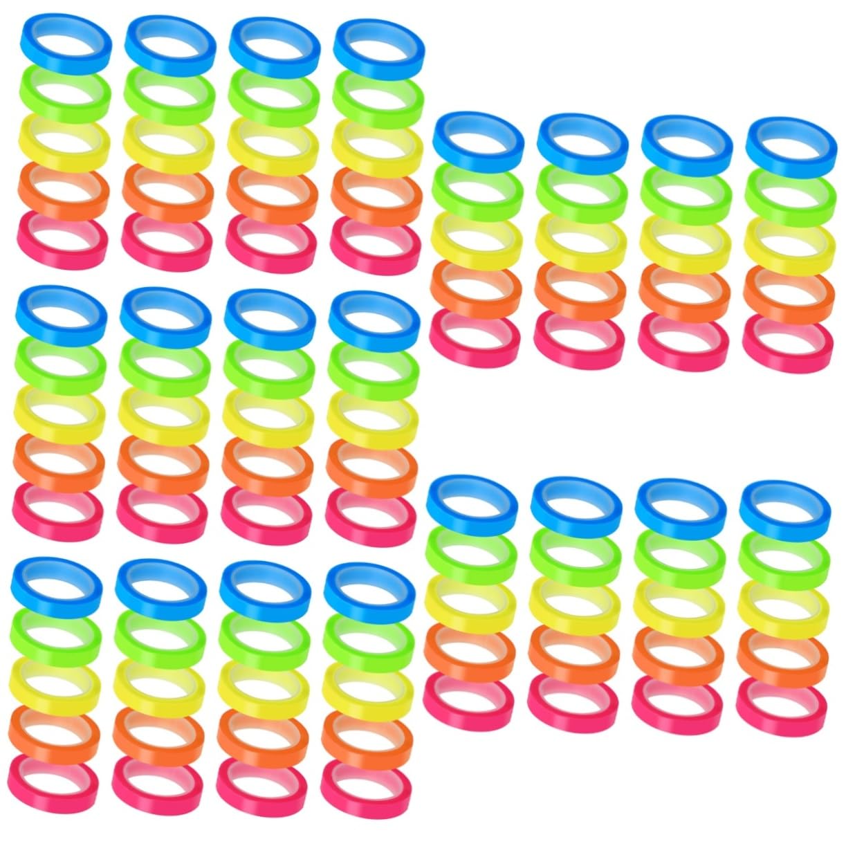 100rollos Pestañas Adhesivas Transparentes De Marcadores De Página Prácticos Para Libros y Notas Adhesivos Reutilizables Para Oficina y Escuela y Fácil De Usar y Llevar