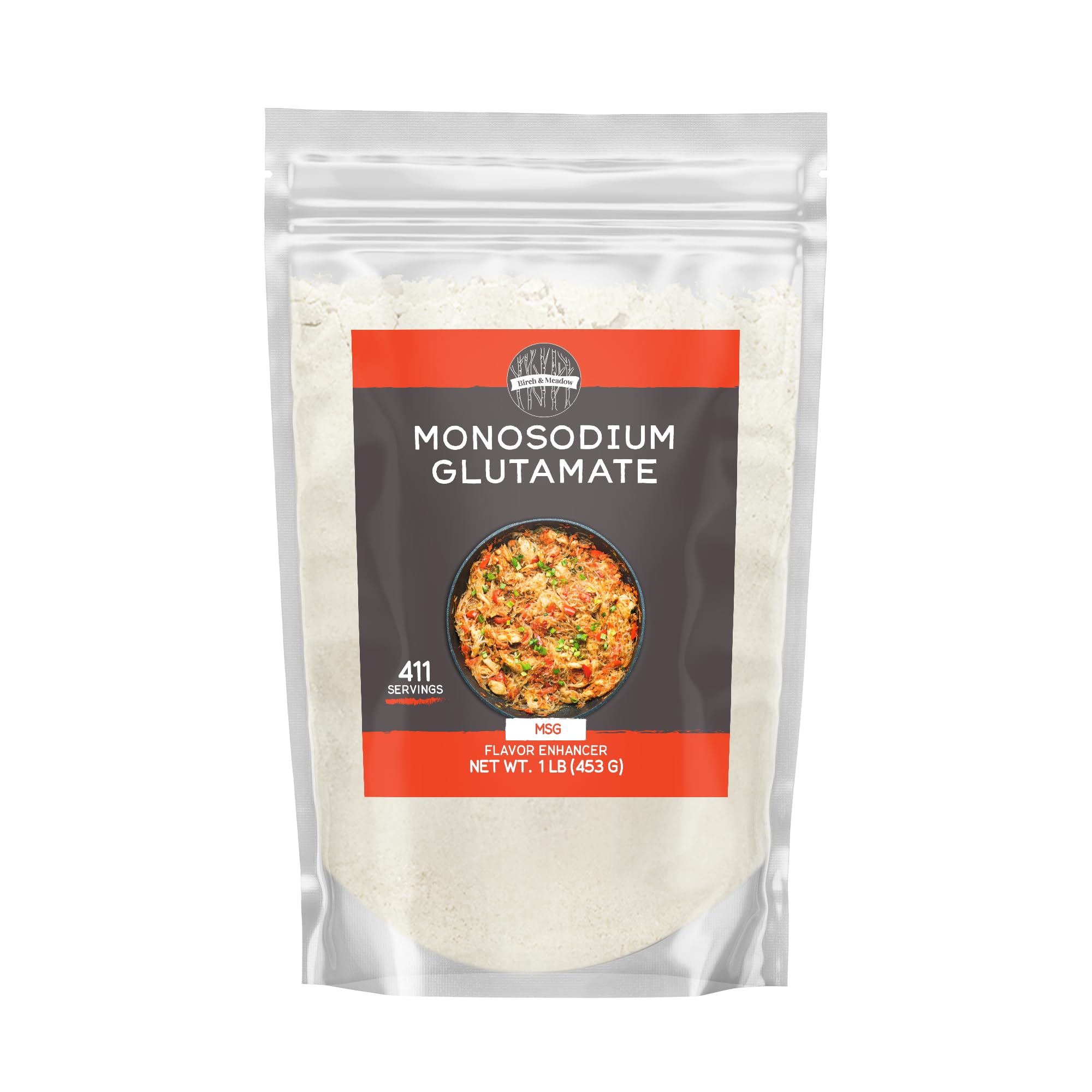 Birch & Meadow 1 lb, MSG Powder, Monosodium Glutamate, Flavor Enhancer