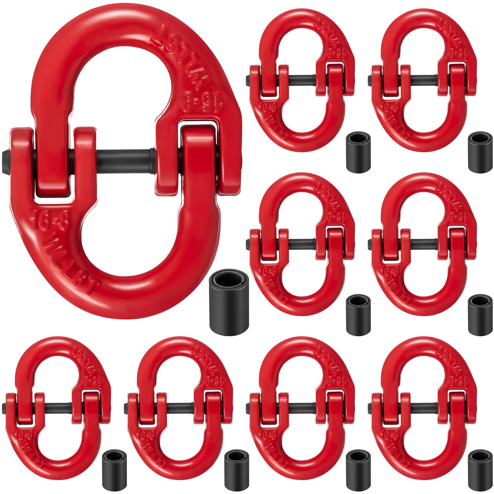 Maillons d'accouplement Hammerlock rouge contre les ruptures d'attelage